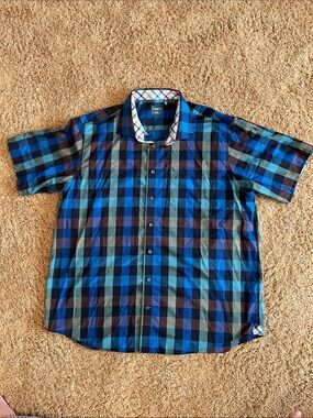 Leo Chevalier Design Men’s Short Sleeve Button Up XXL
